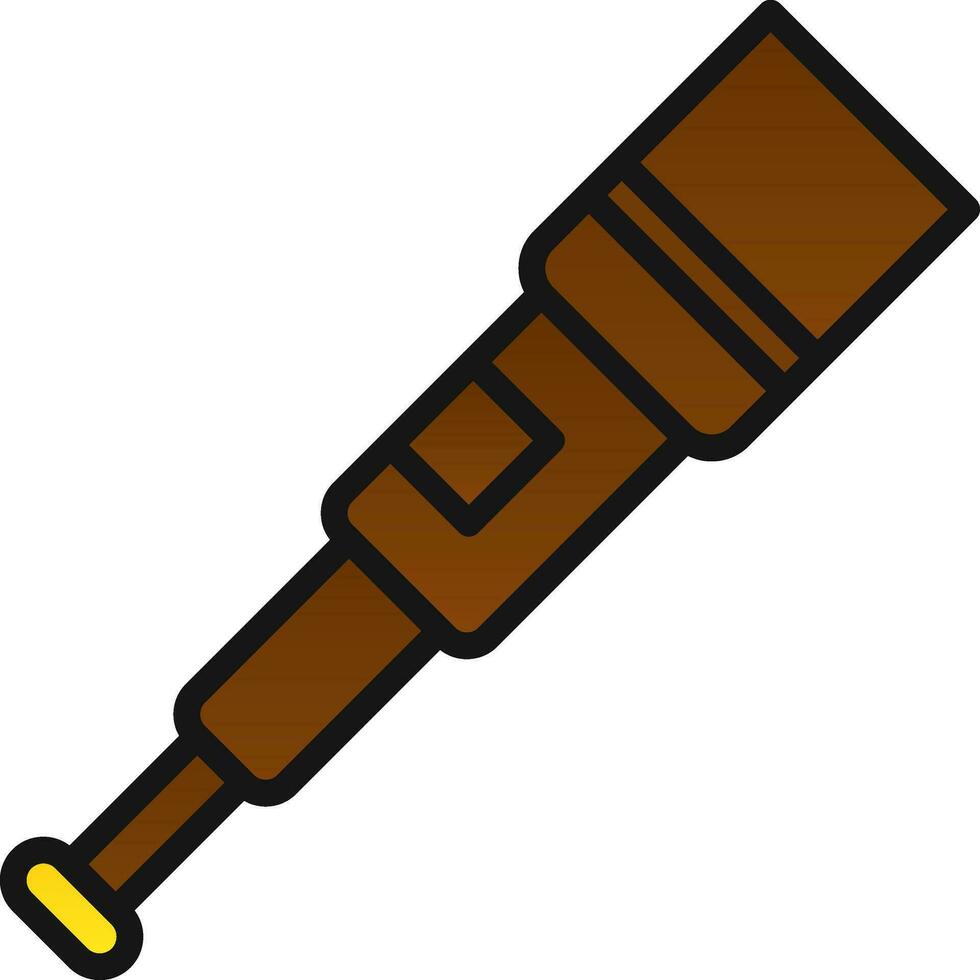 Spyglass Vector Icon Design