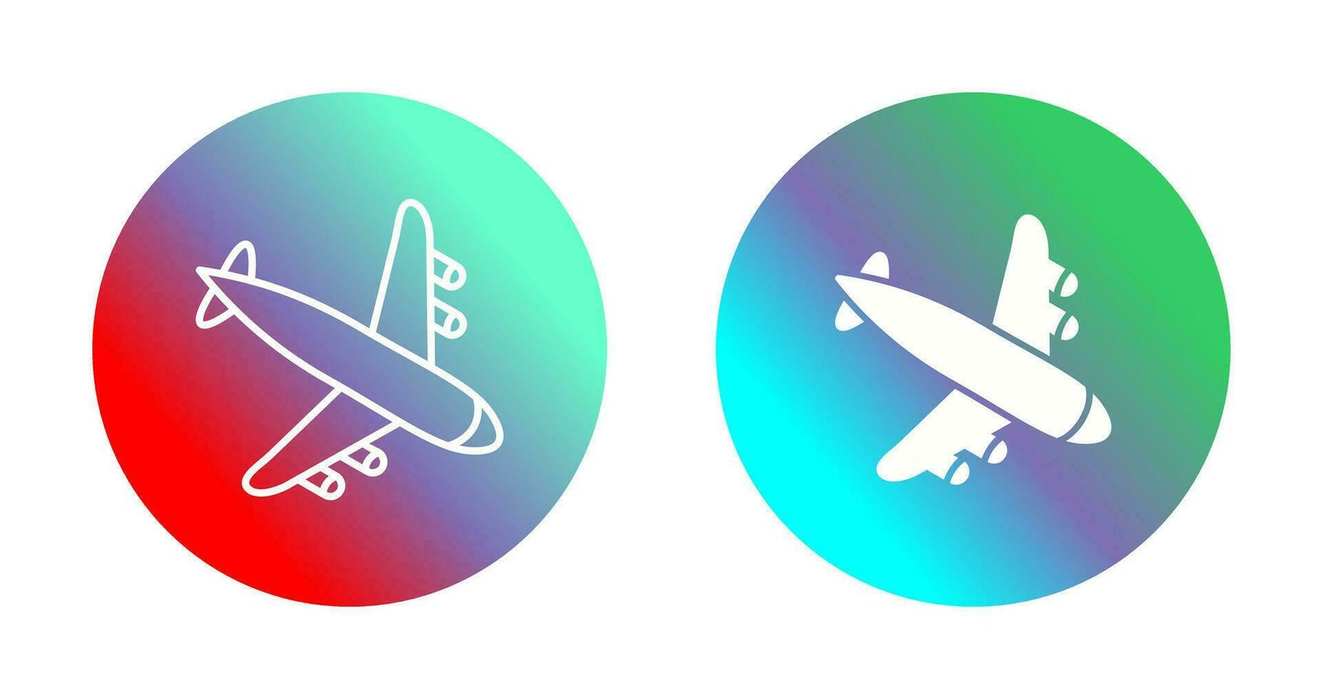 Landing Airplane Vector Icon