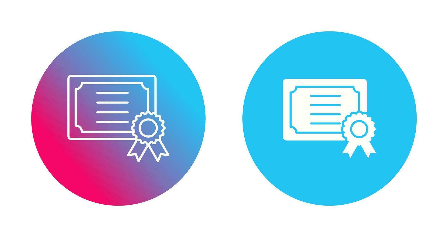 Certificate Vector Icon