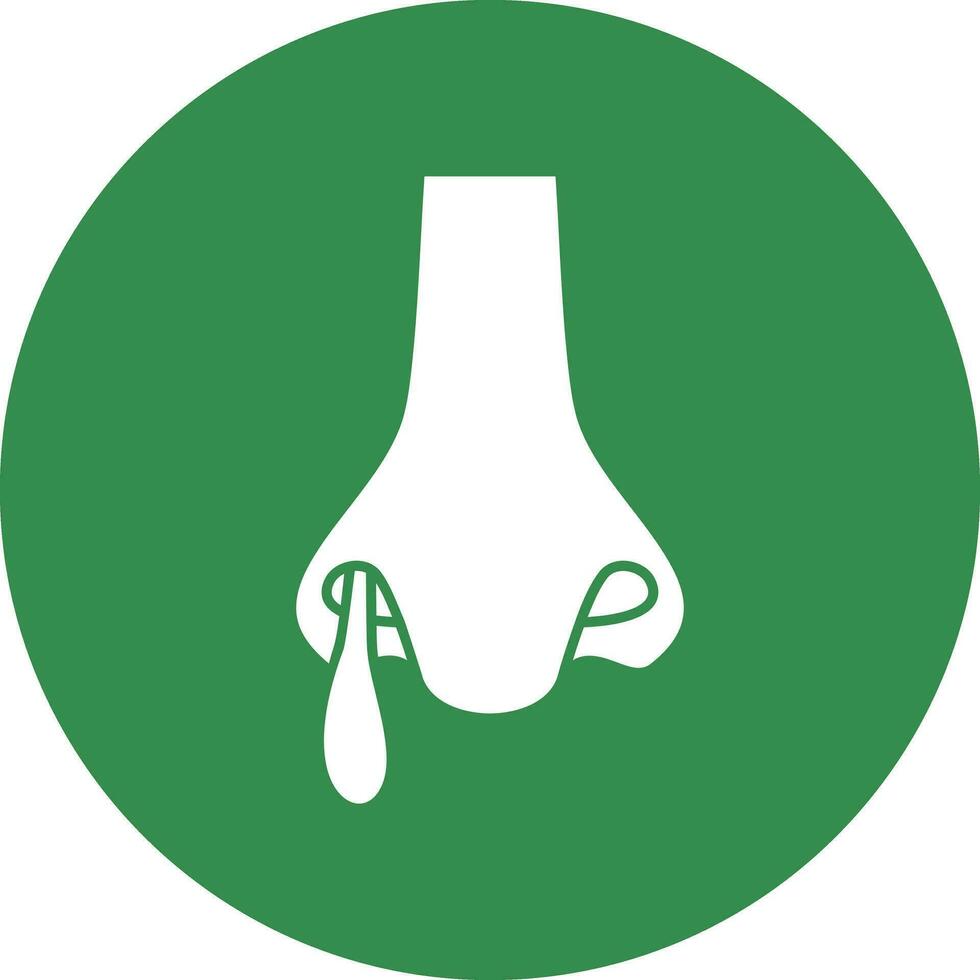 Runny nose Vector Icon Design