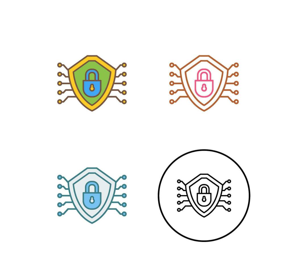 Cyber Security Vector Icon