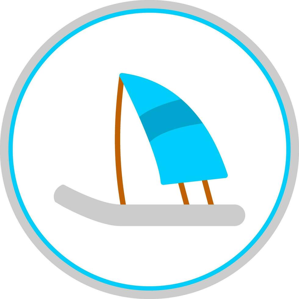 Windsurf Vector Icon Design