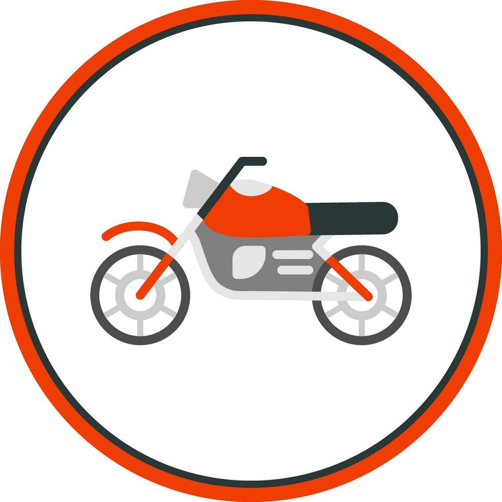 Motorbike Vector Icon Design