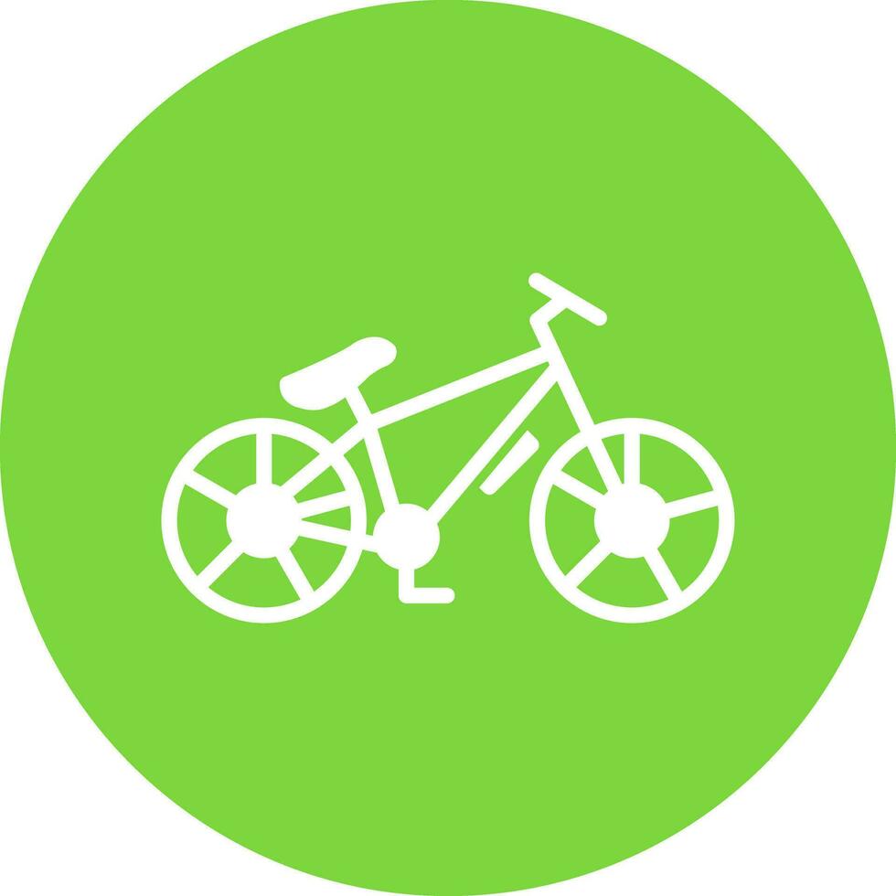 diseño de icono de vector de bicicleta de montaña