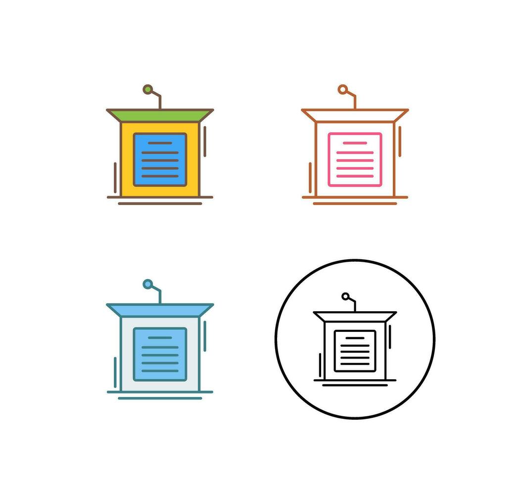 Podium Vector Icon