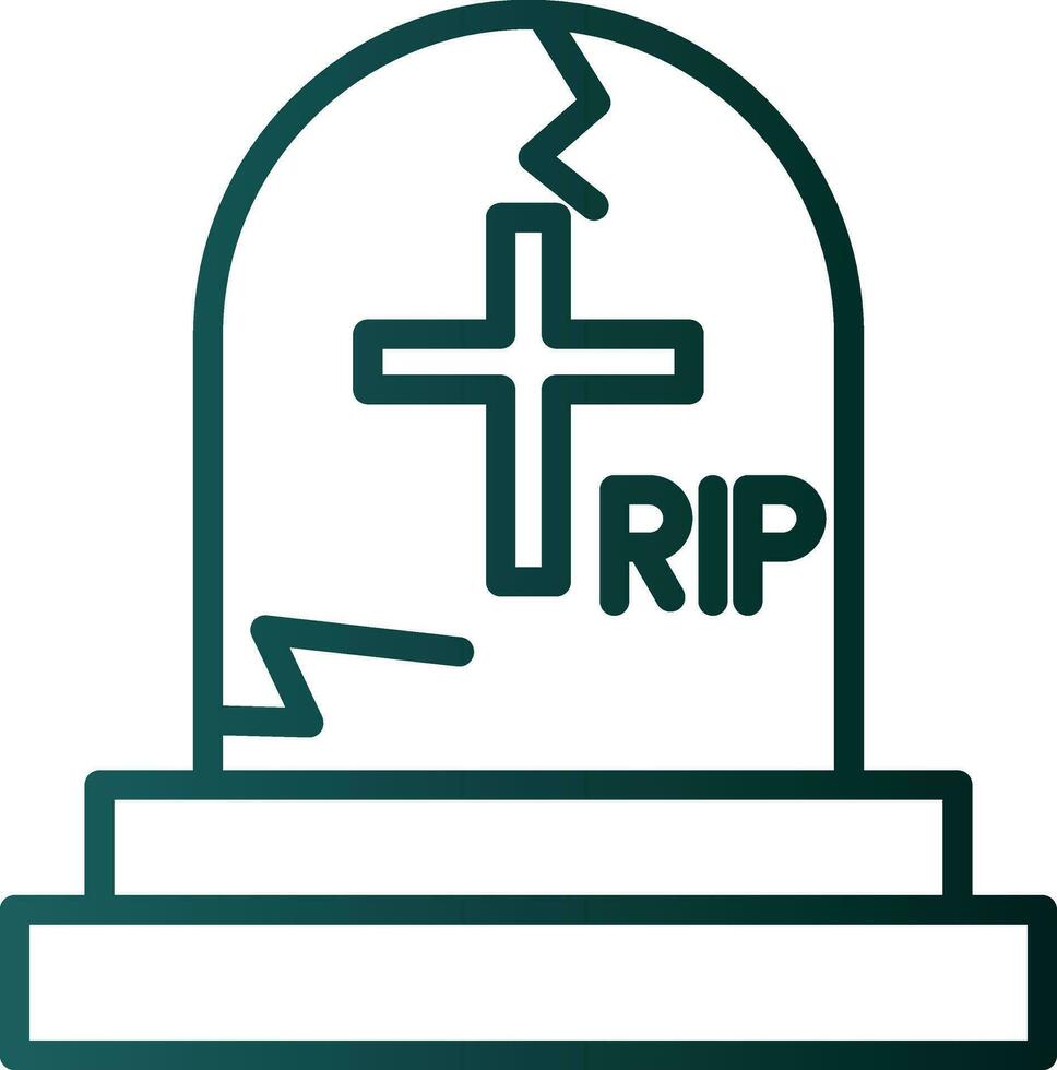 Cemetery Vector Icon Design