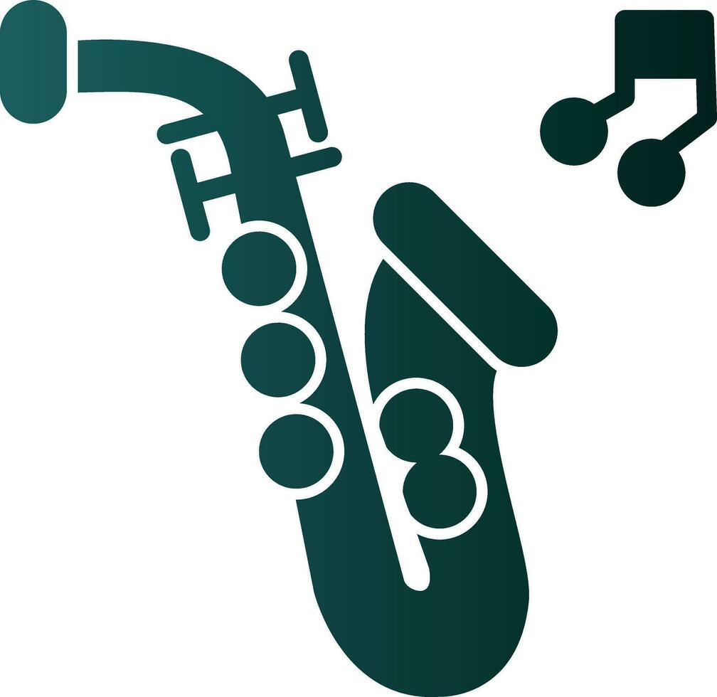 Saxophone Vector Icon Design