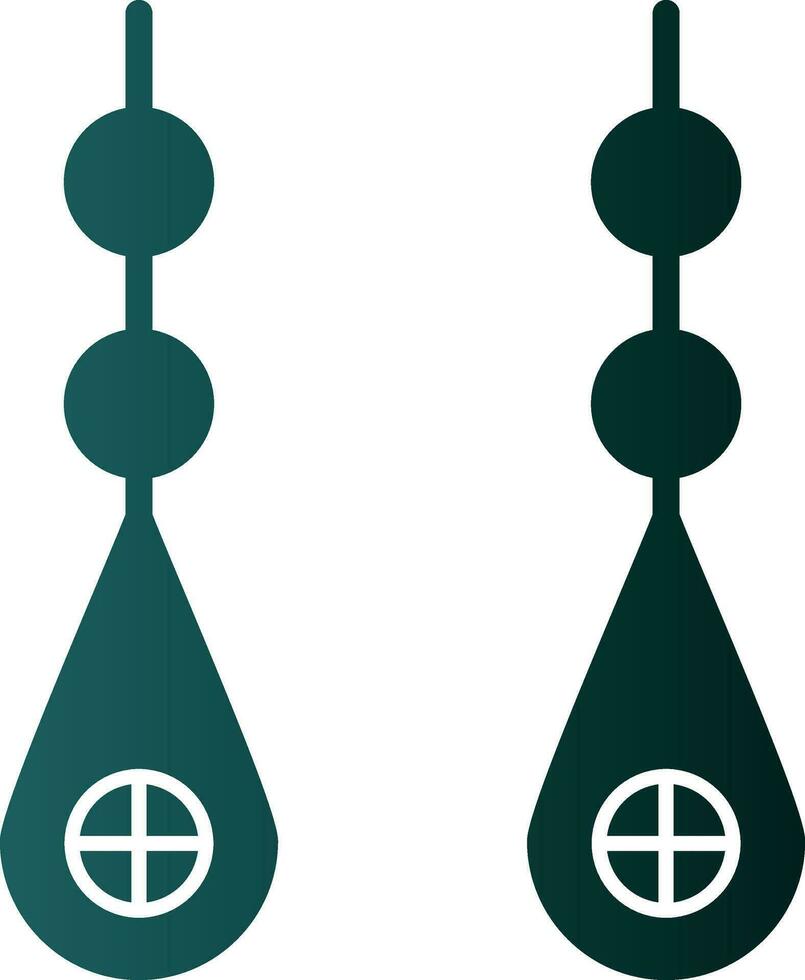 Earring Vector Icon Design