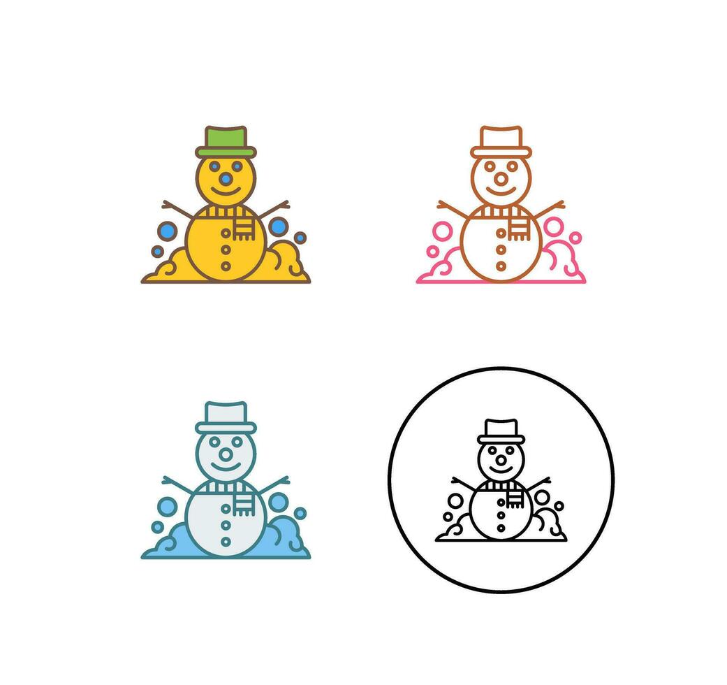 Snowman Vector Icon