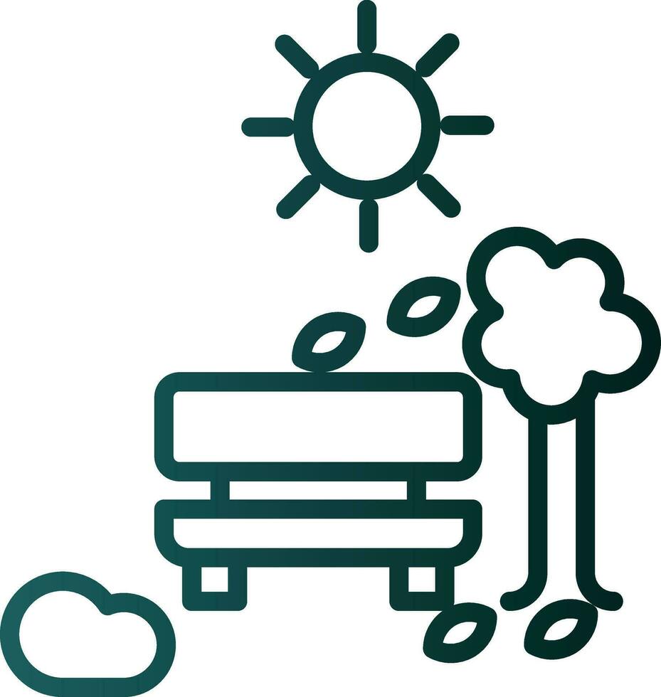 Bench Vector Icon Design