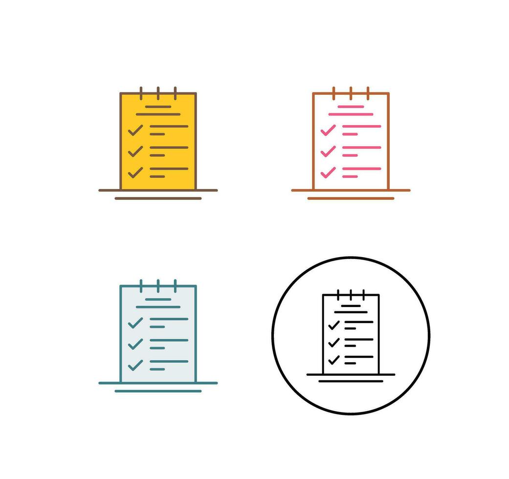 icono de vector de lista de verificación de reserva