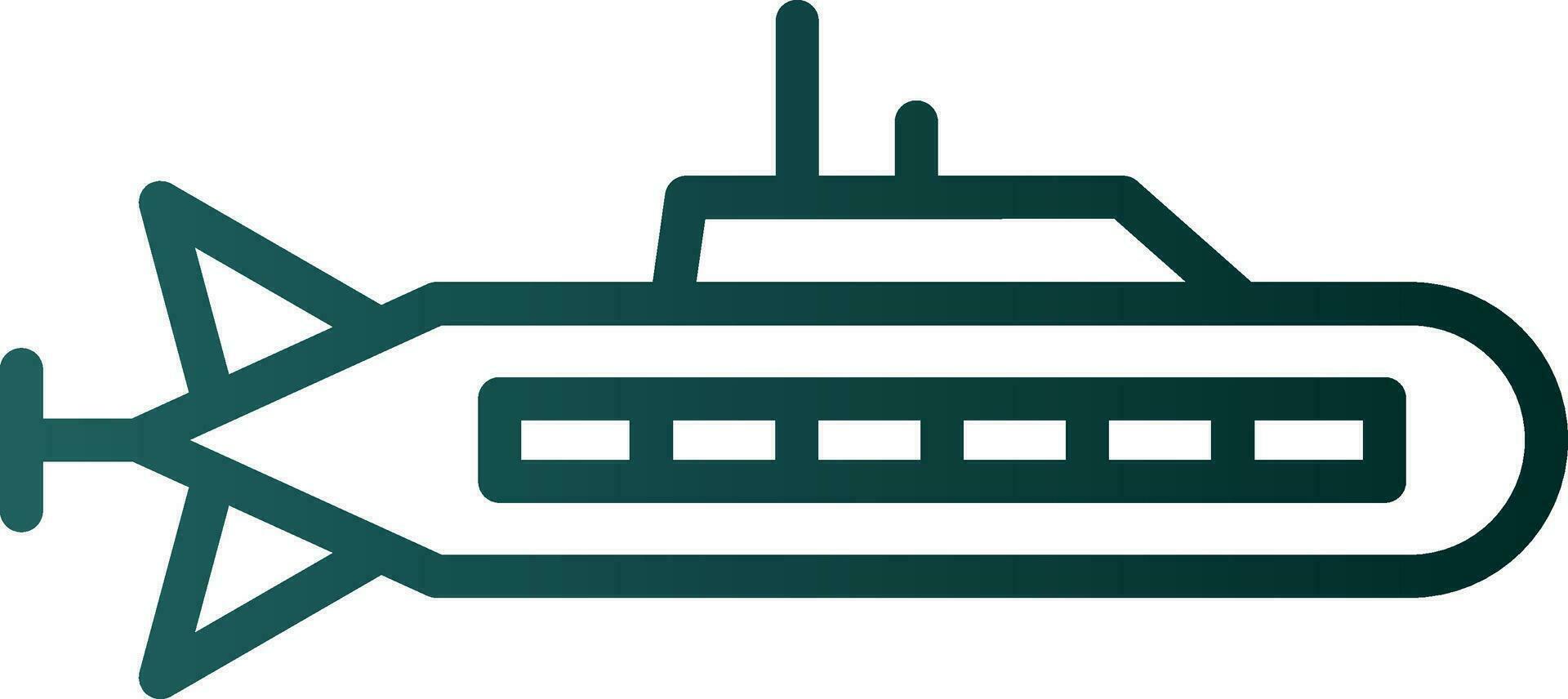 Submarine Vector Icon Design