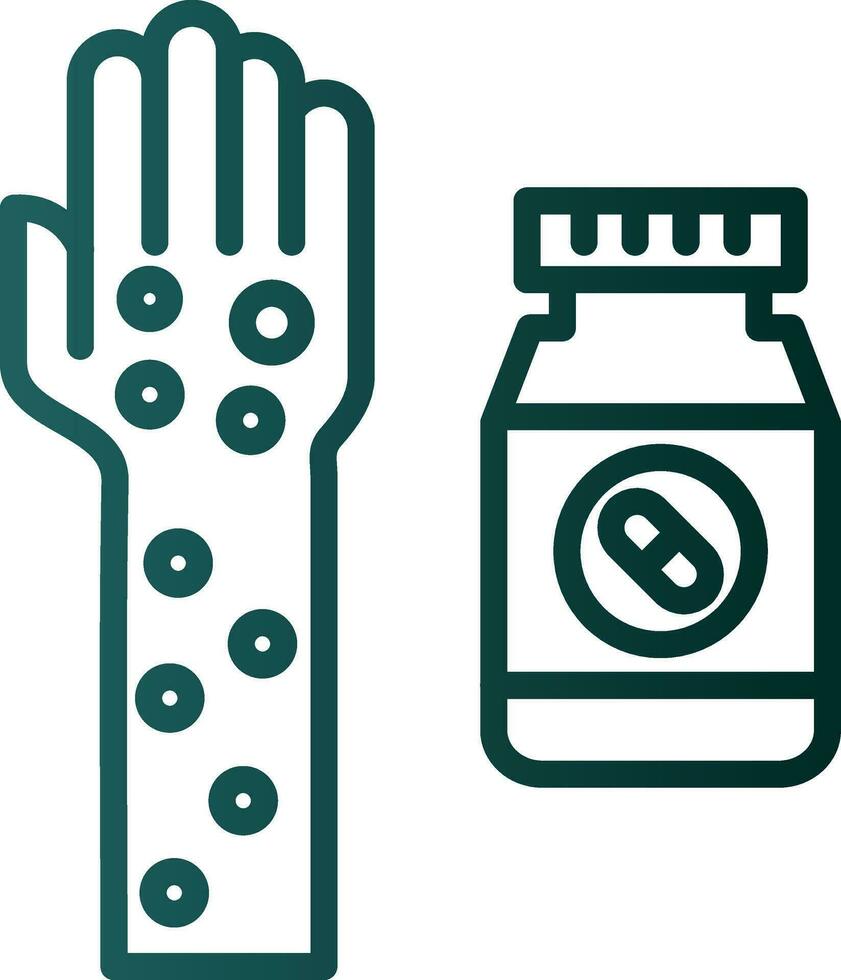 Drug allergy Vector Icon Design