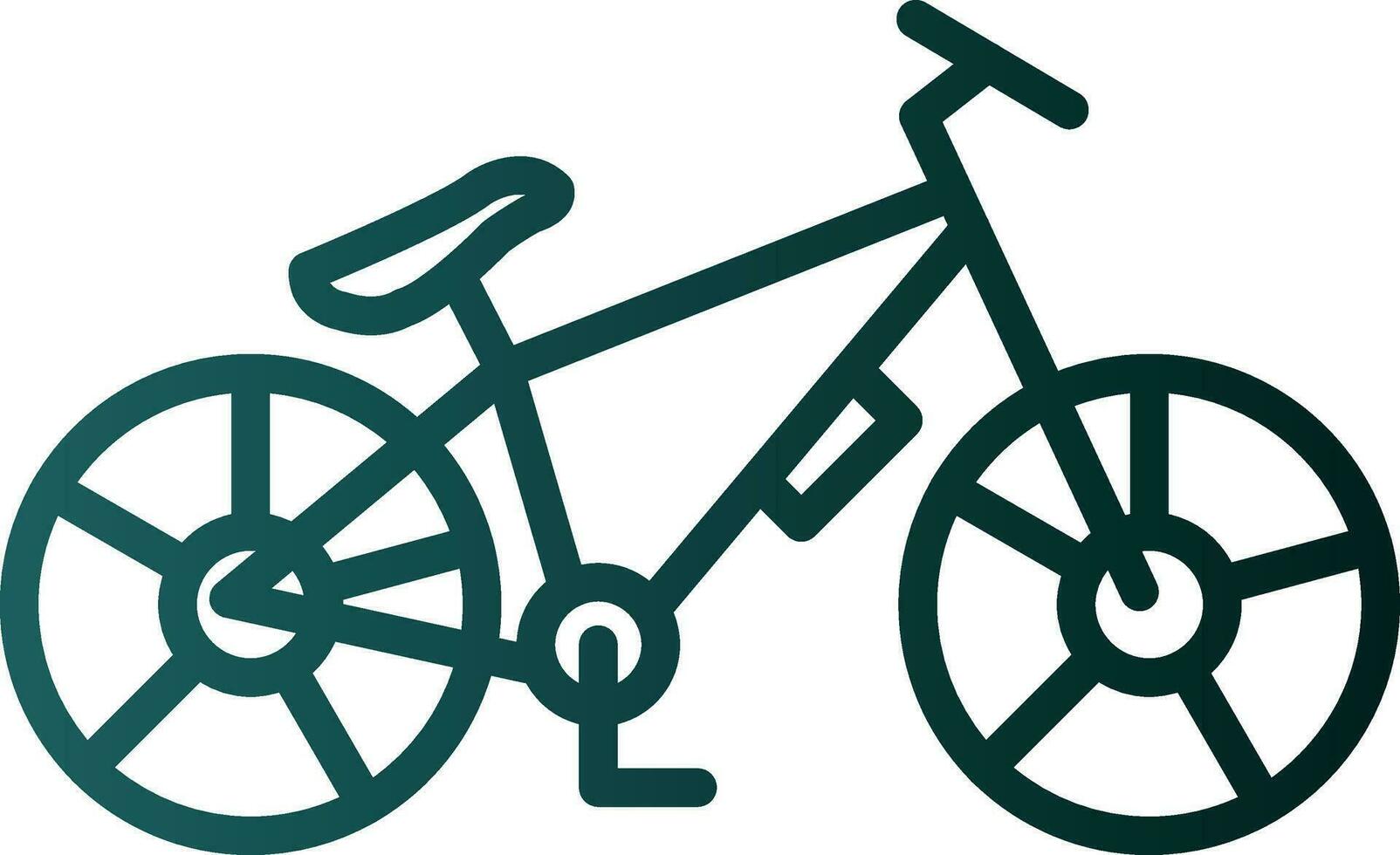 diseño de icono de vector de bicicleta de montaña