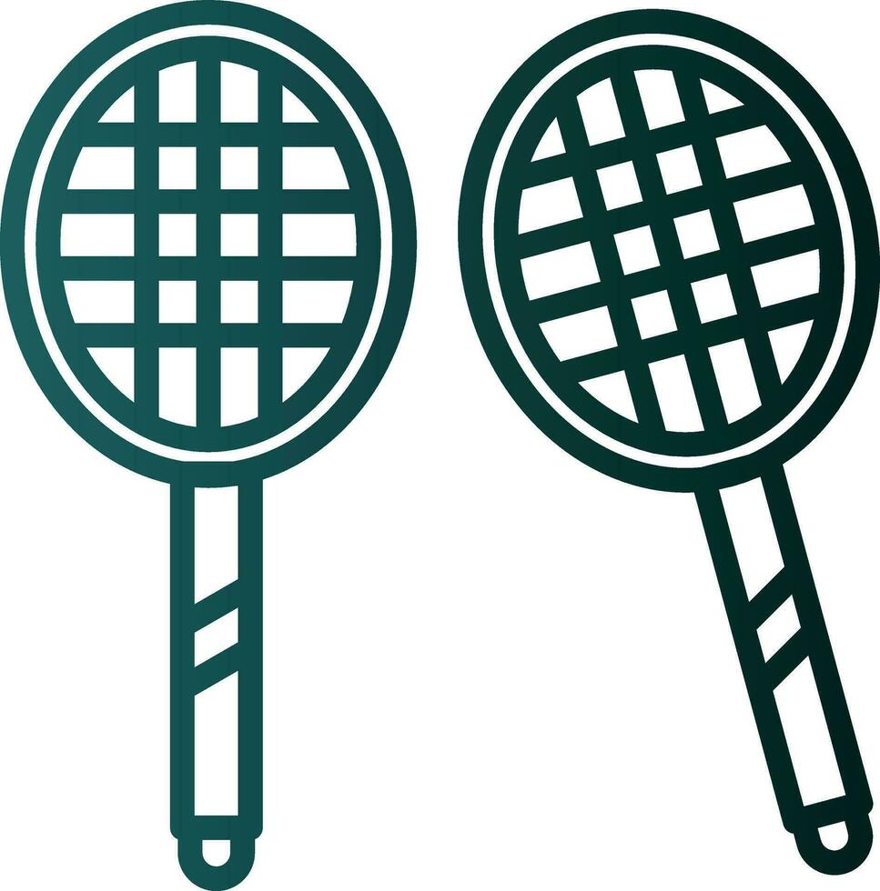 Badminton Vector Icon Design