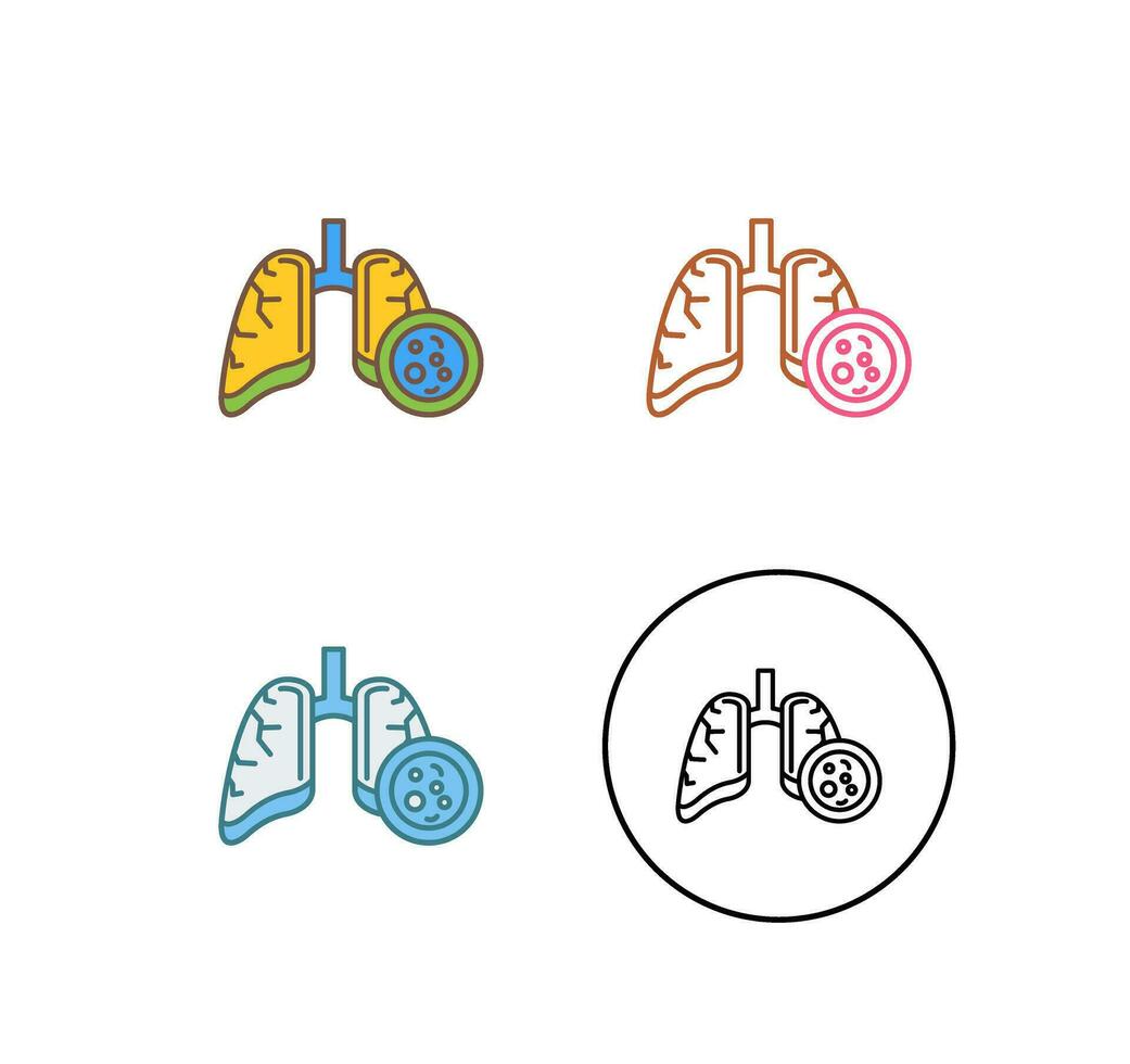 Lung Cancer Vector Icon