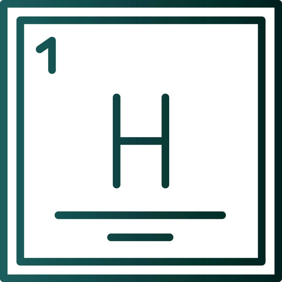 Hydrogen Vector Icon Design