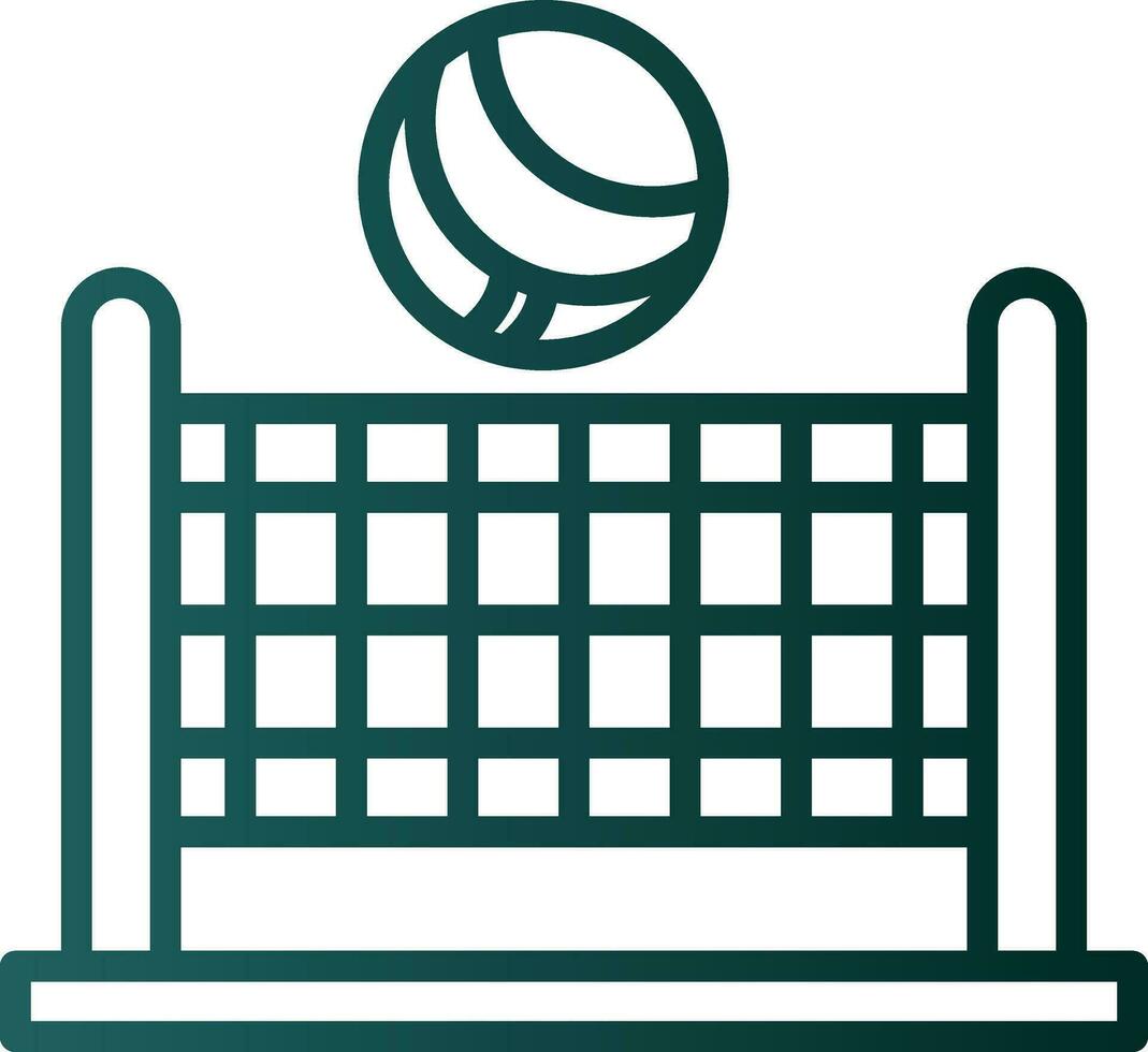 Beach volleyball Vector Icon Design