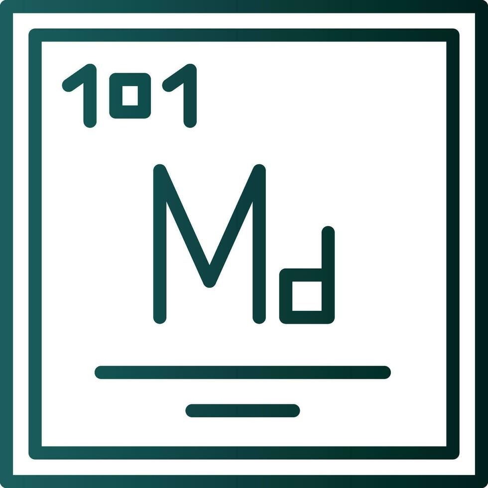 Mendelevium Vector Icon Design