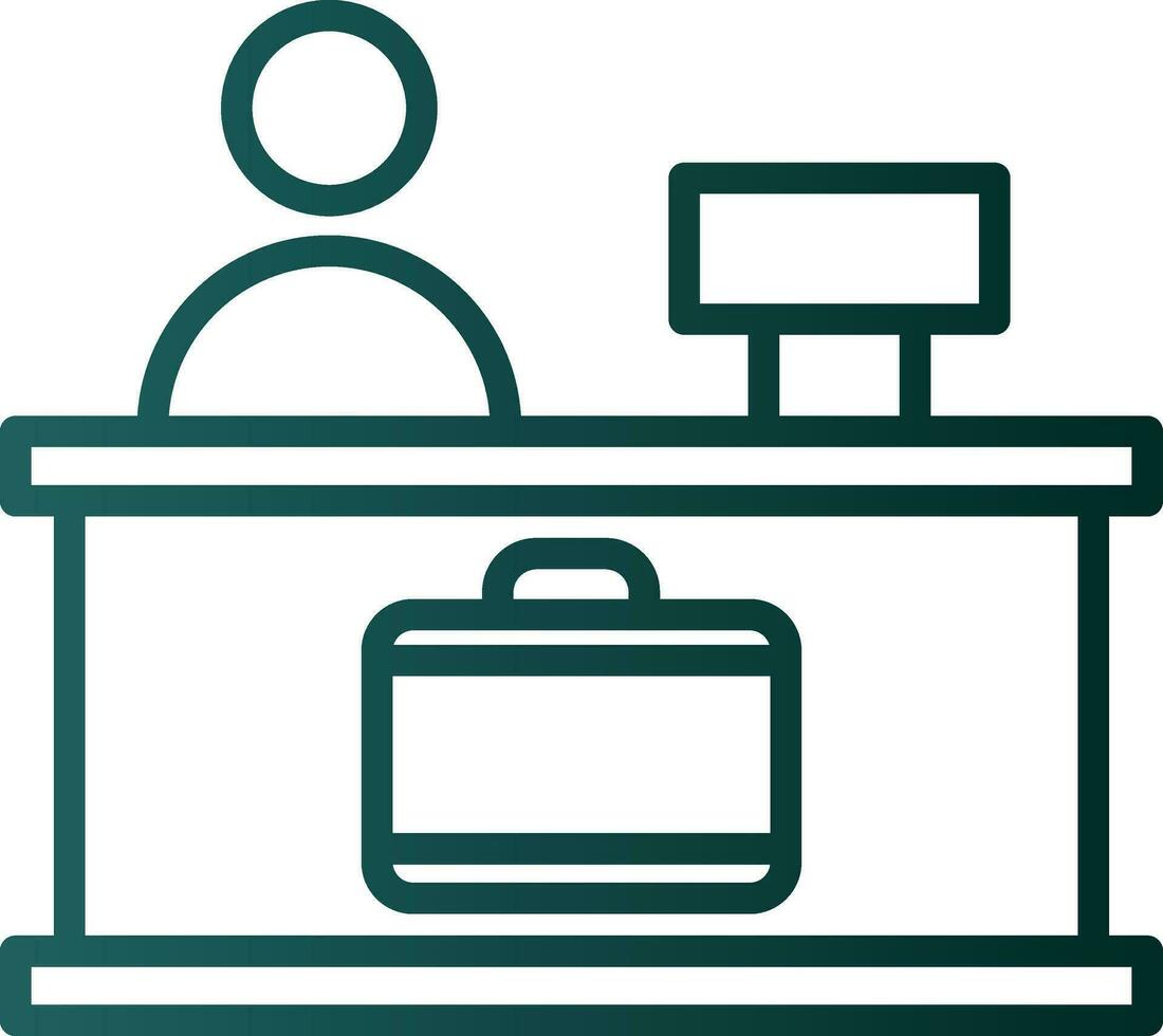 Check-in Vector Icon Design
