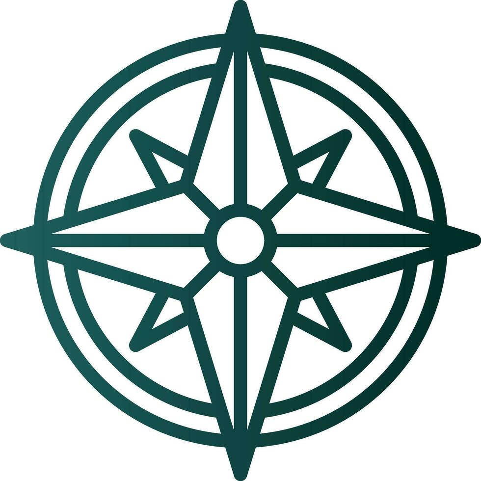 Wind rose Vector Icon Design