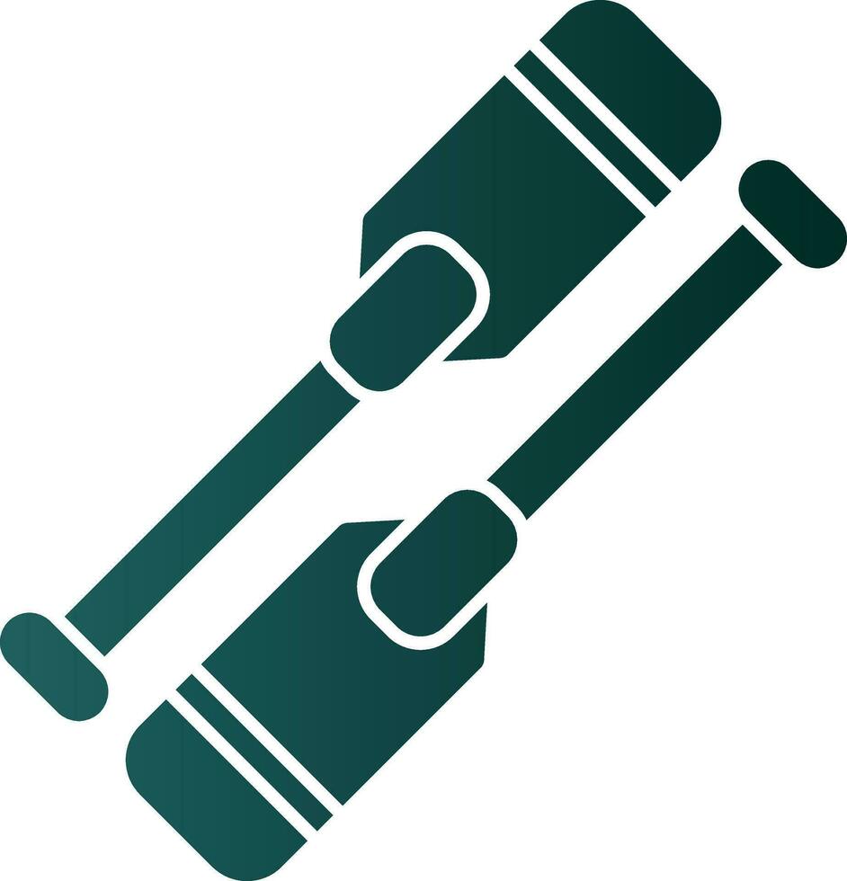 Oars Vector Icon Design