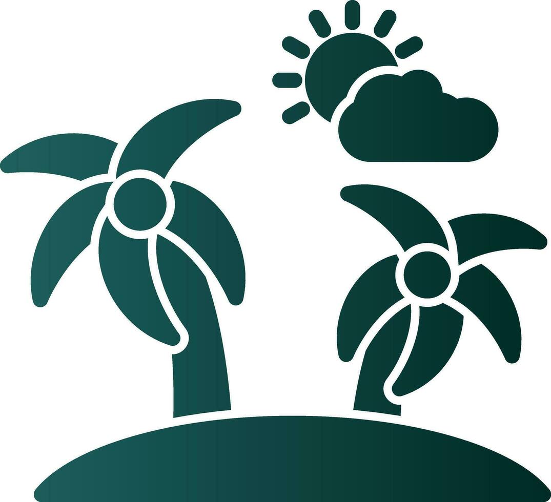 diseño de icono de vector de isla