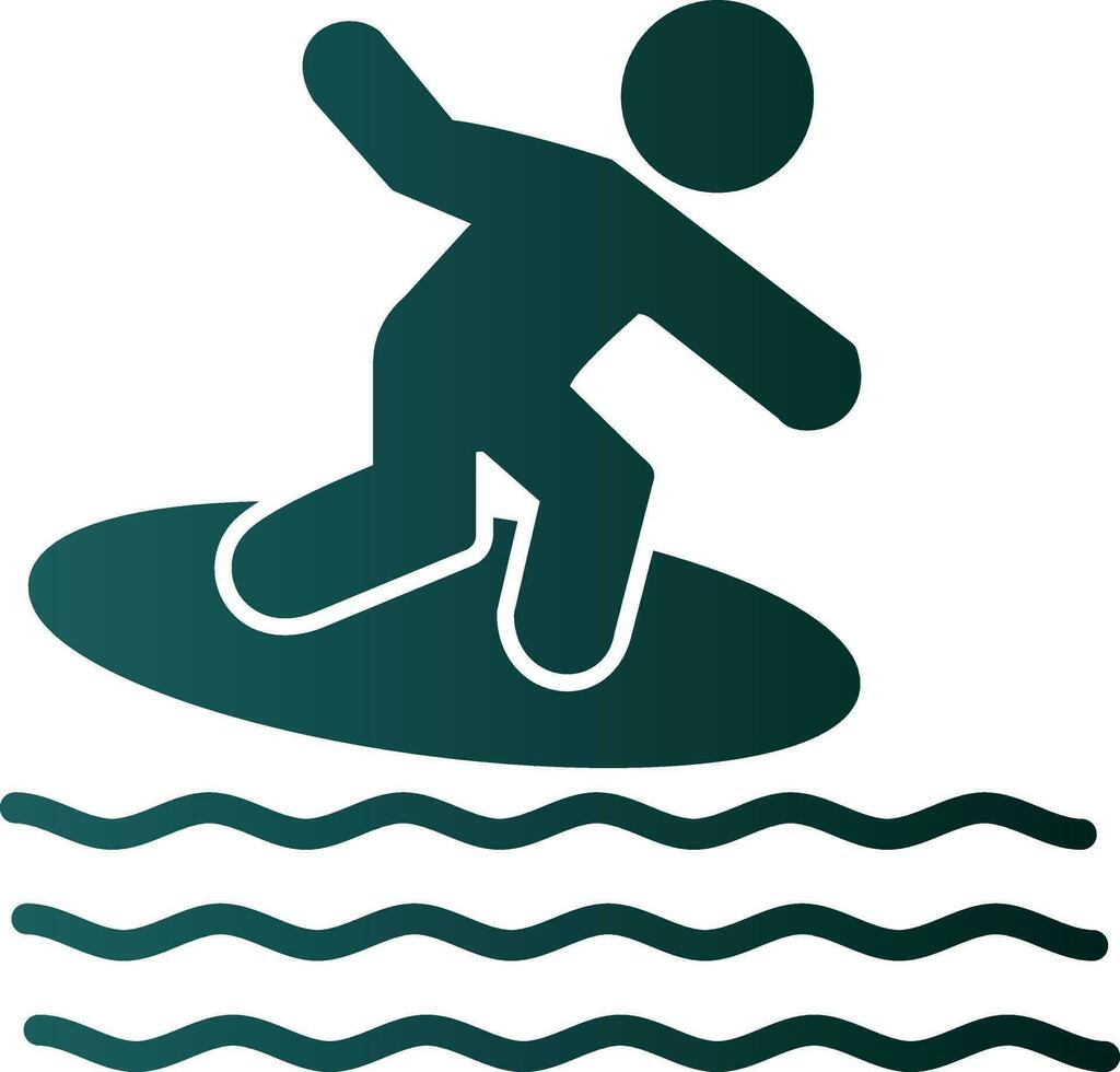 diseño de icono de vector de surf