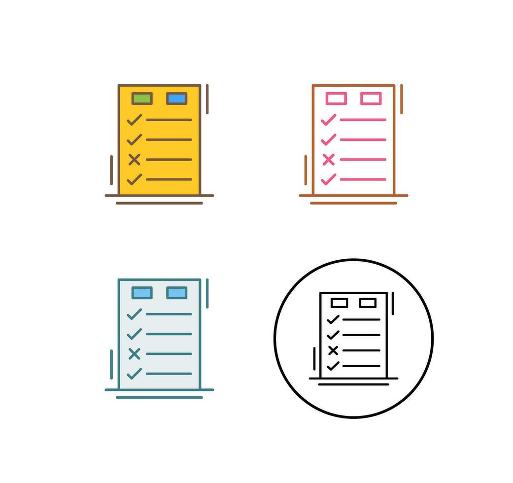 Today to Done CheckList Vector Icon