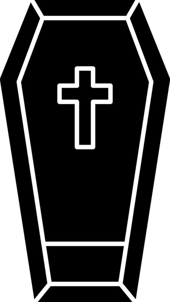 Coffin Vector Icon Design
