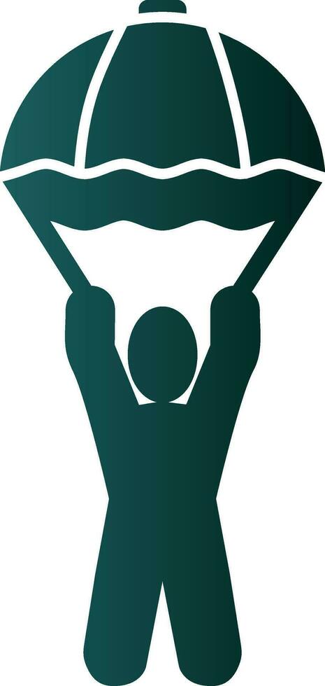 Skydiving Vector Icon Design