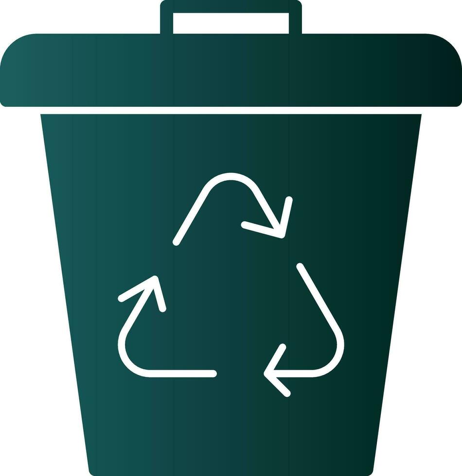 Waste bin Vector Icon Design