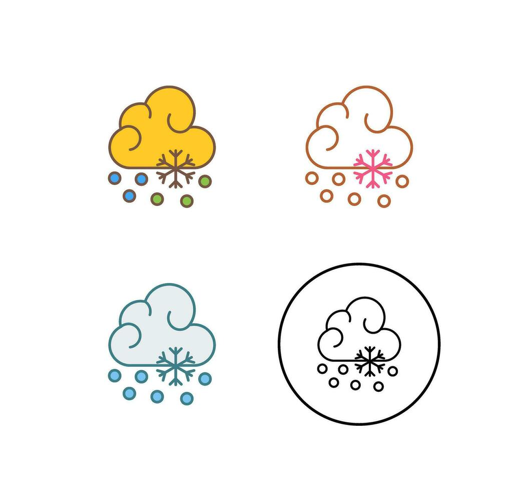 Snow Fall Vector Icon