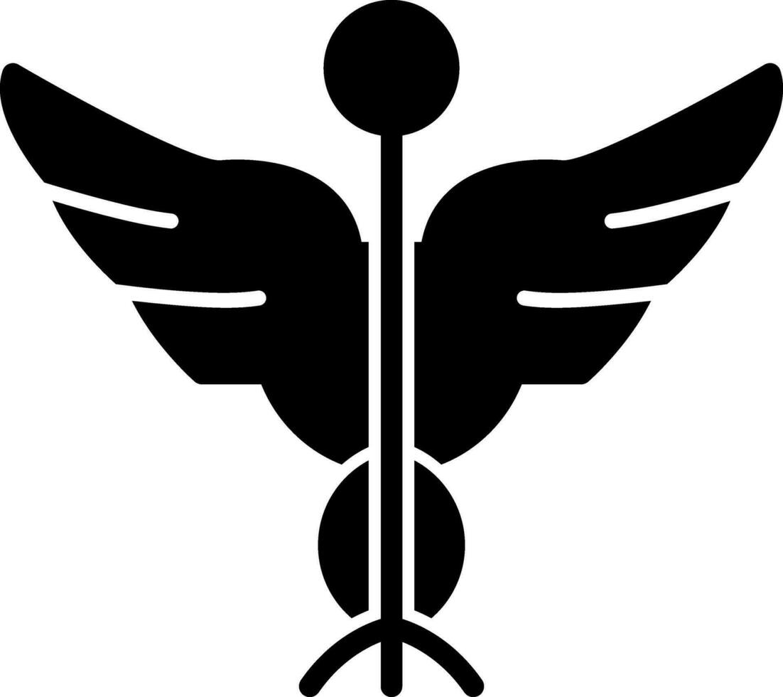 Caduceus Vector Icon Design