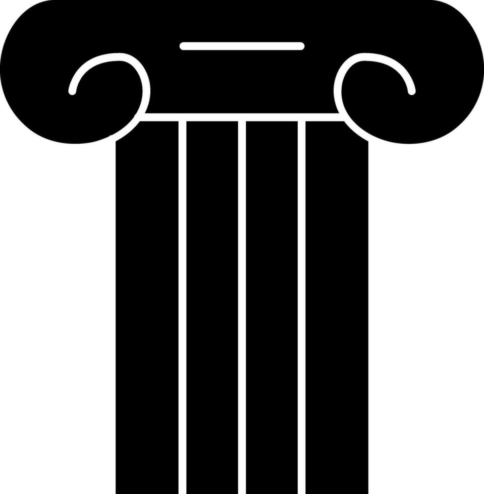 antiguo pilar vector icono diseño