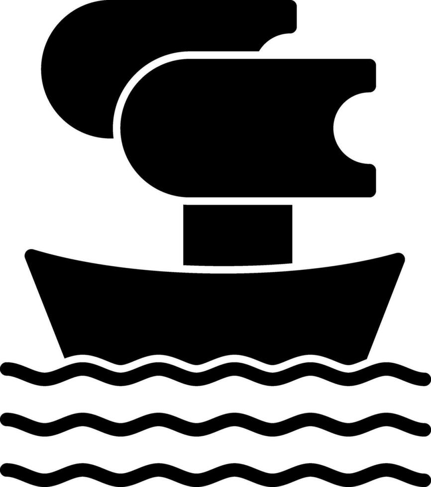 Trireme Vector Icon Design