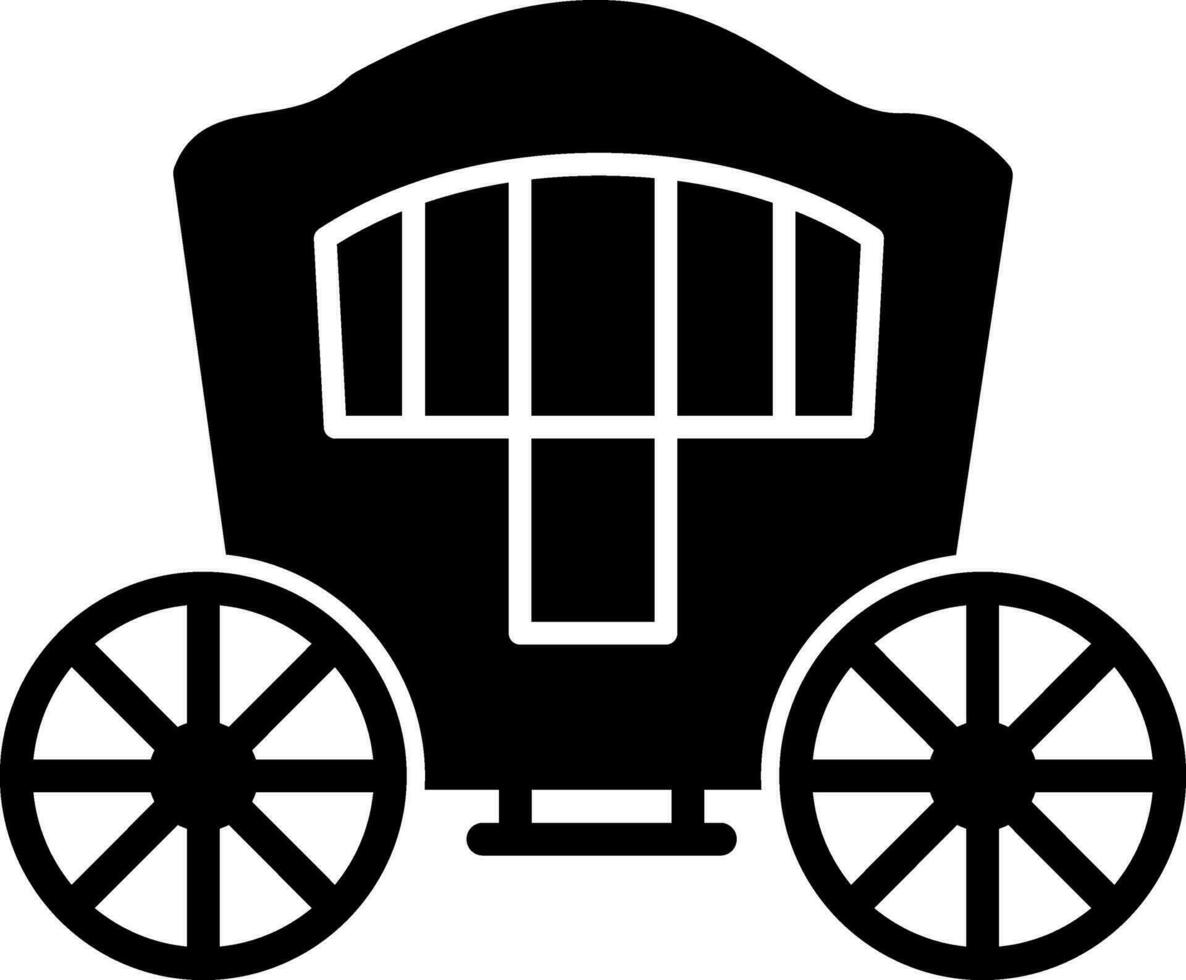 Carriage Vector Icon Design