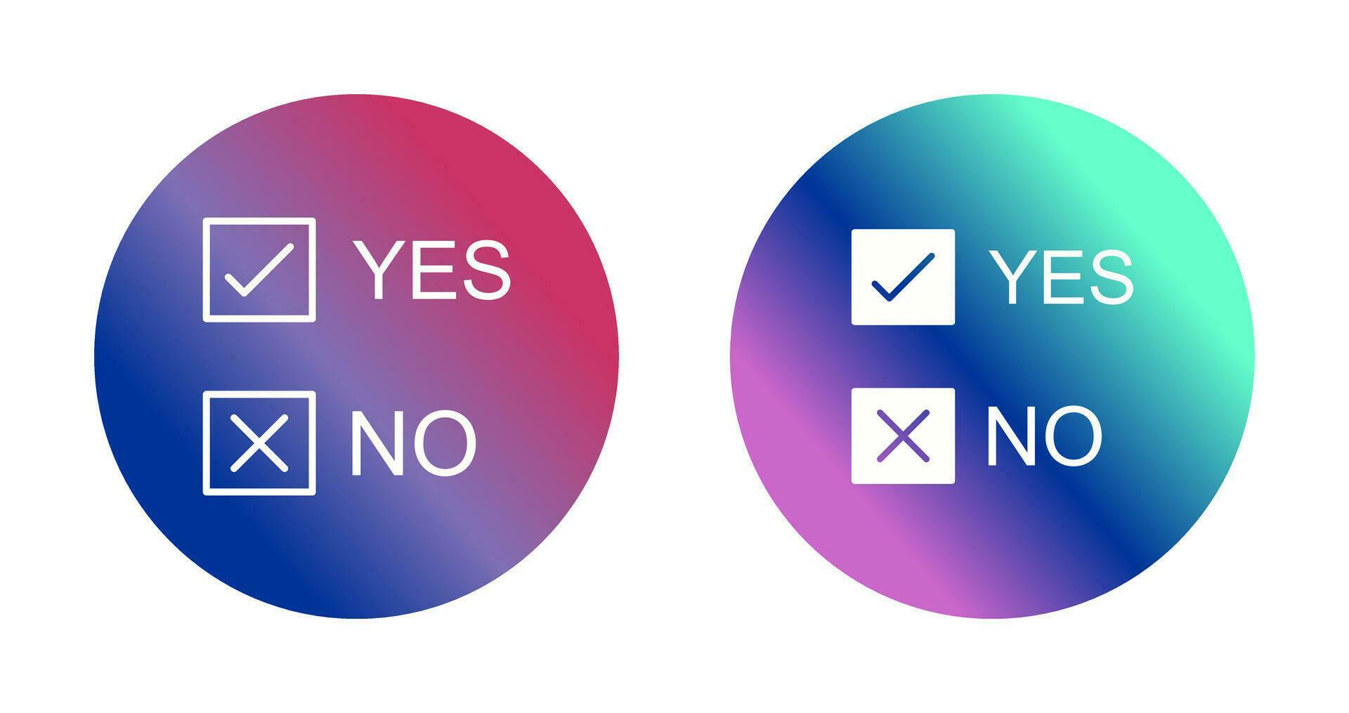 Yes No Option Vector Icon 25170191 Vector Art at Vecteezy