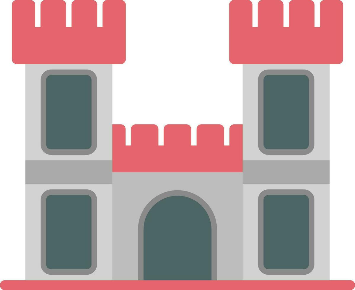 diseño de icono de vector de castillo