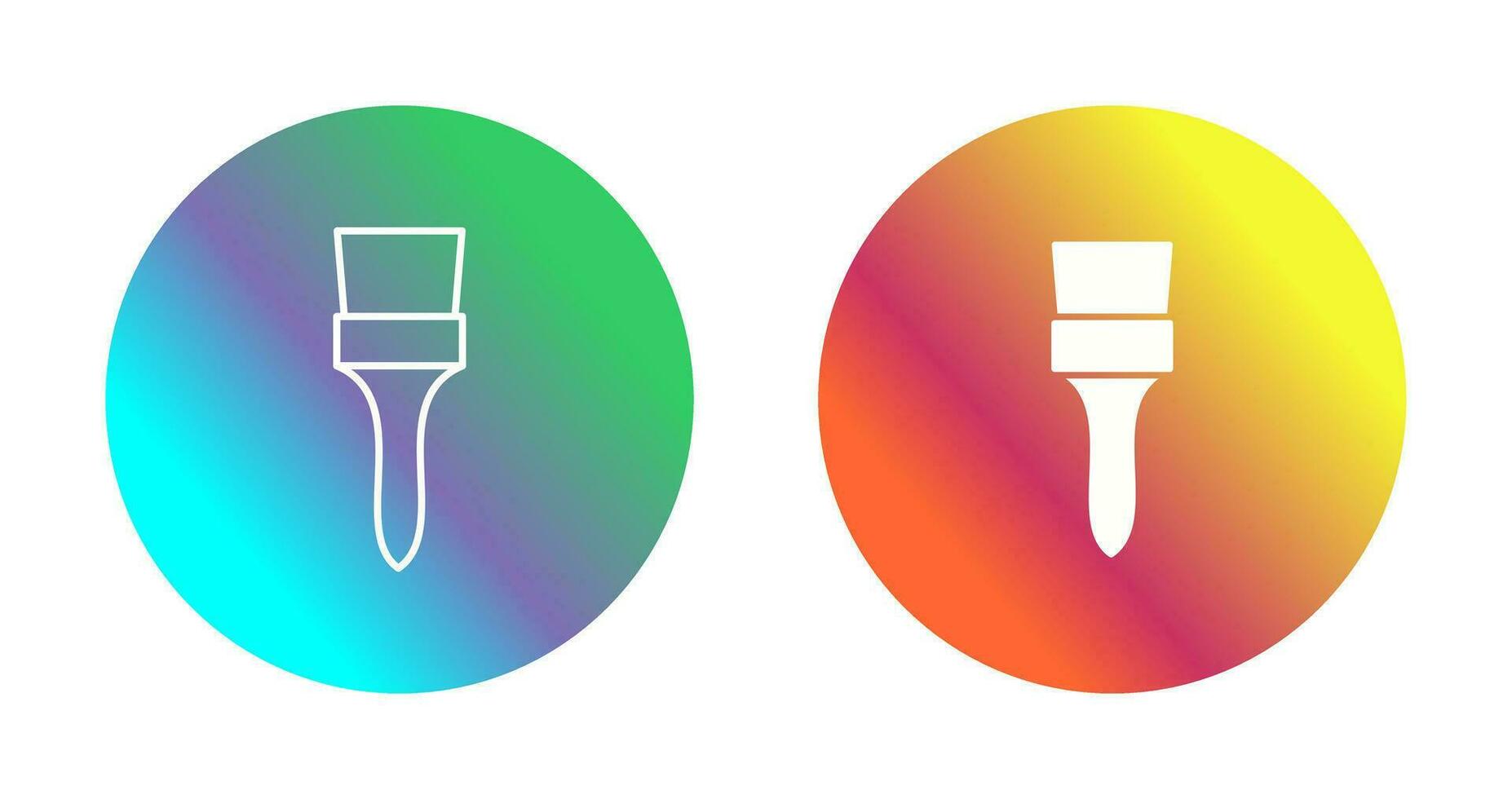 Unique Brush Vector Icon