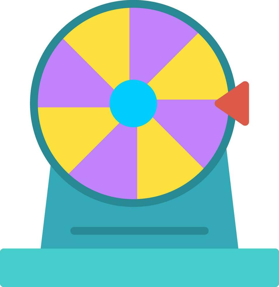 Wheel of fortune Vector Icon Design