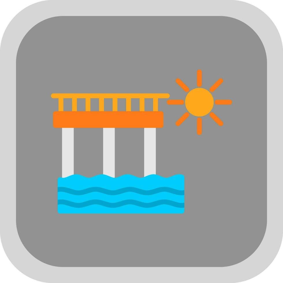 Pier Vector Icon Design