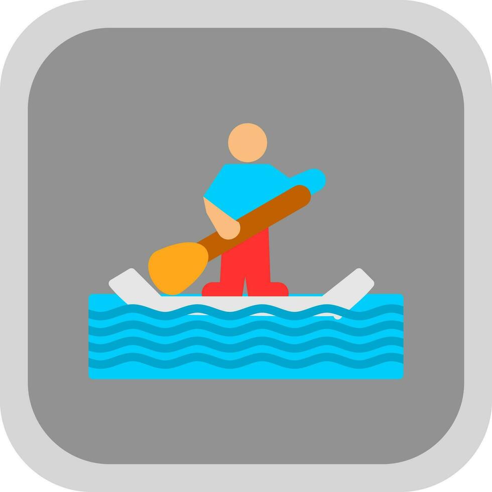 Paddle surf Vector Icon Design