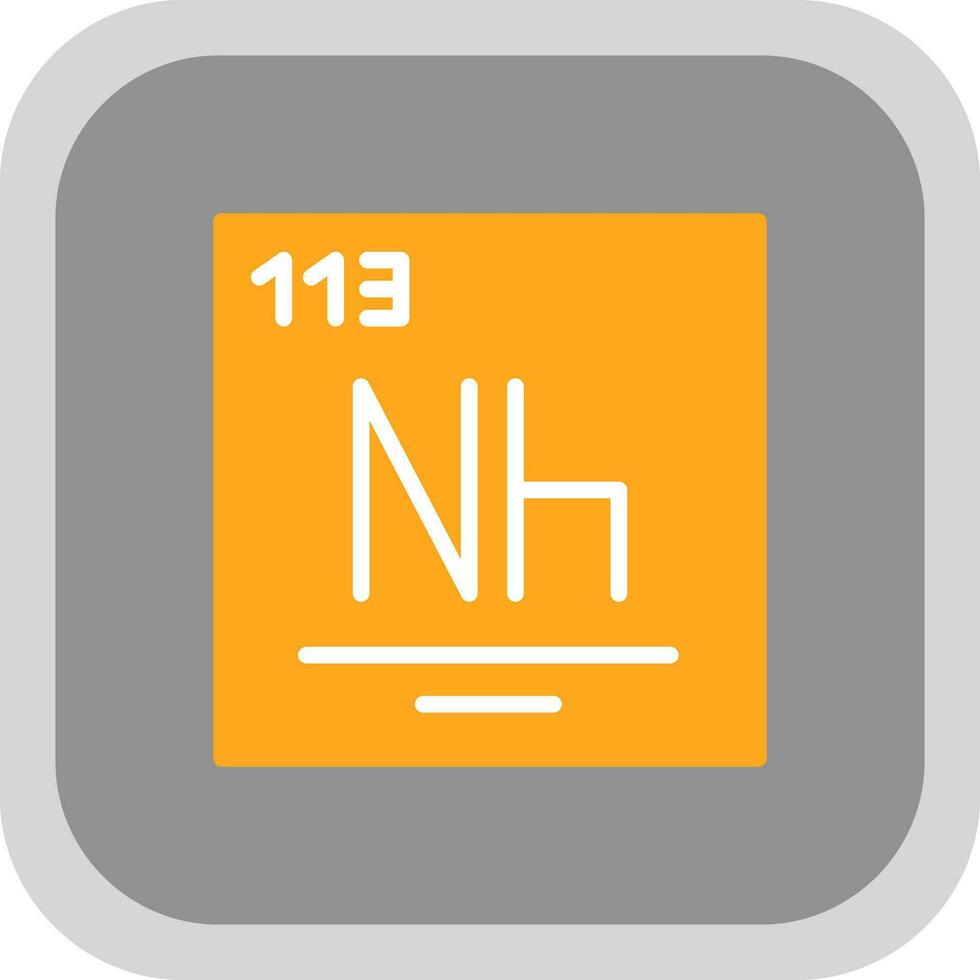 nihonium vector icono diseño