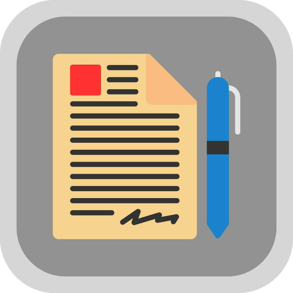 Contract Vector Icon Design