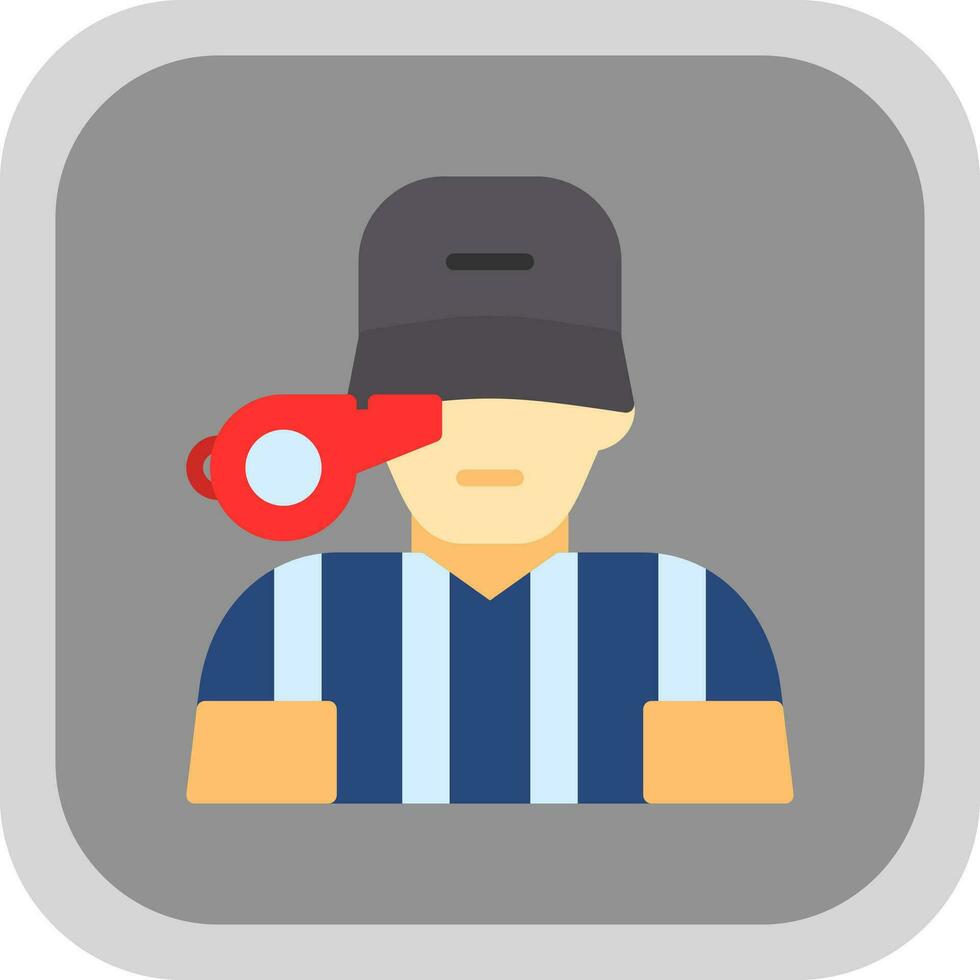 Referee Vector Icon Design
