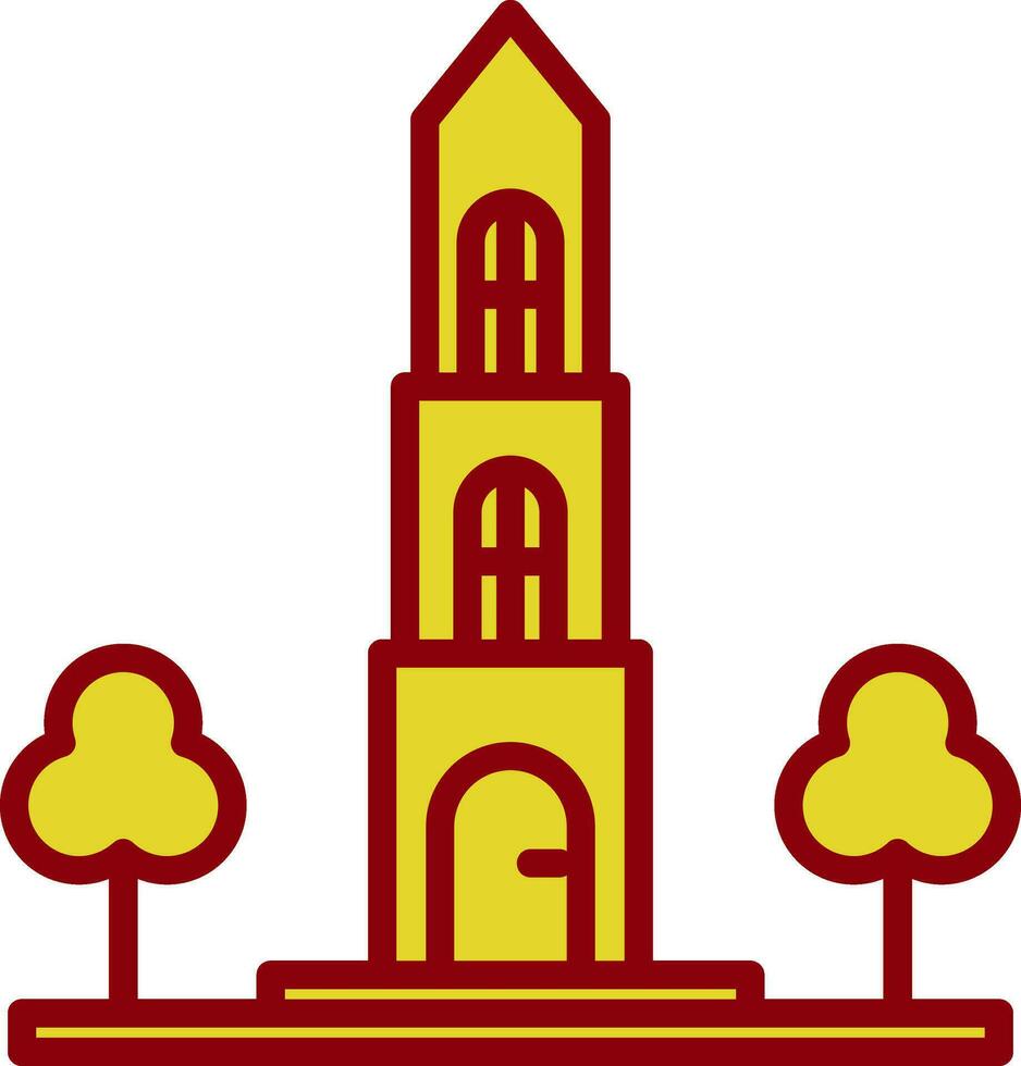 Dom tower Vector Icon Design