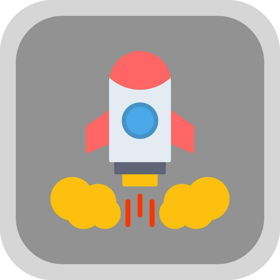 Rocket launch Vector Icon Design