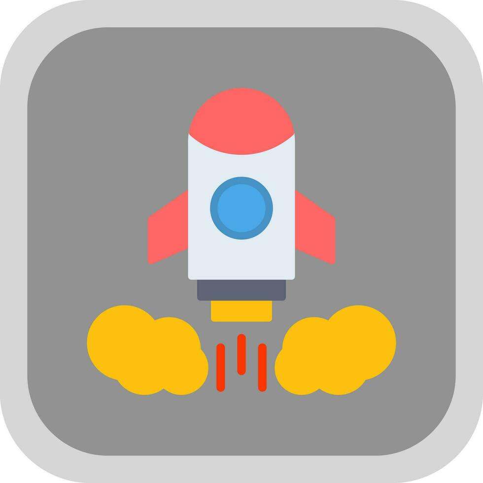 Rocket launch Vector Icon Design