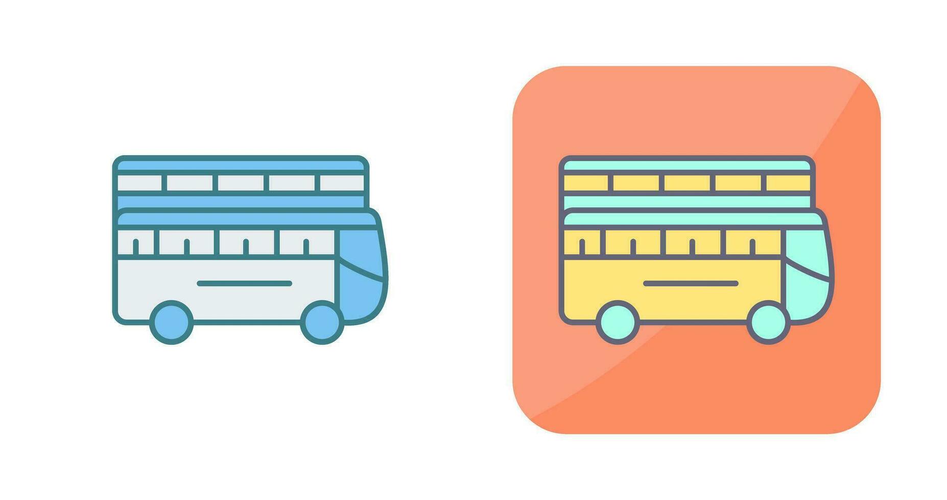 Double Bus Vector Icon